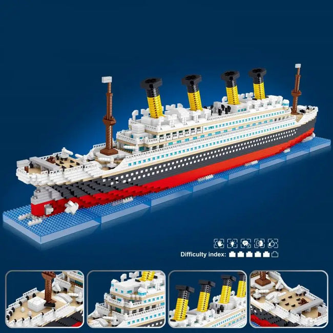 Titanic Building Blocks Cruise Ship Model Kit Main Image