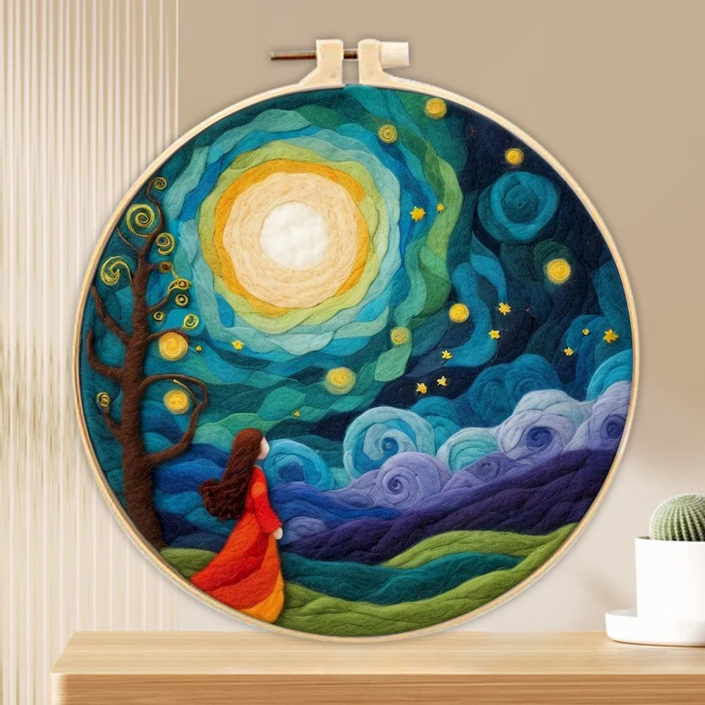 CHENISTORY Wool Felting Painting Kit