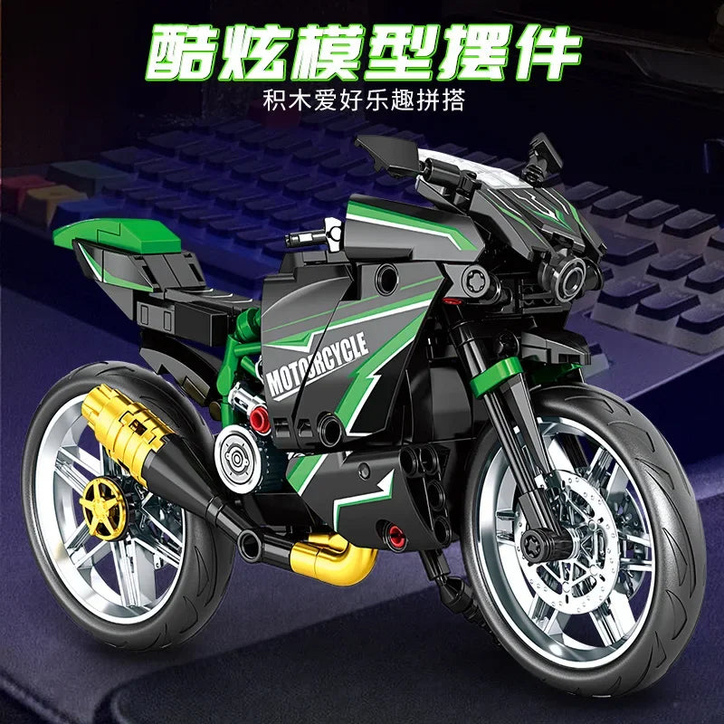 Racing MotorBike Building Blocks
