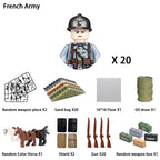 Military Building Block Character – World War II Soldier Mini Doll