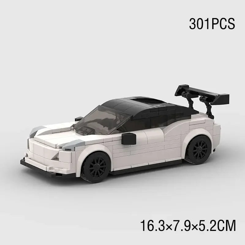 Electric Vehicle Model Car Bricks Set