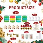 Christmas Trees Crafts Air-Dry Clay Kit