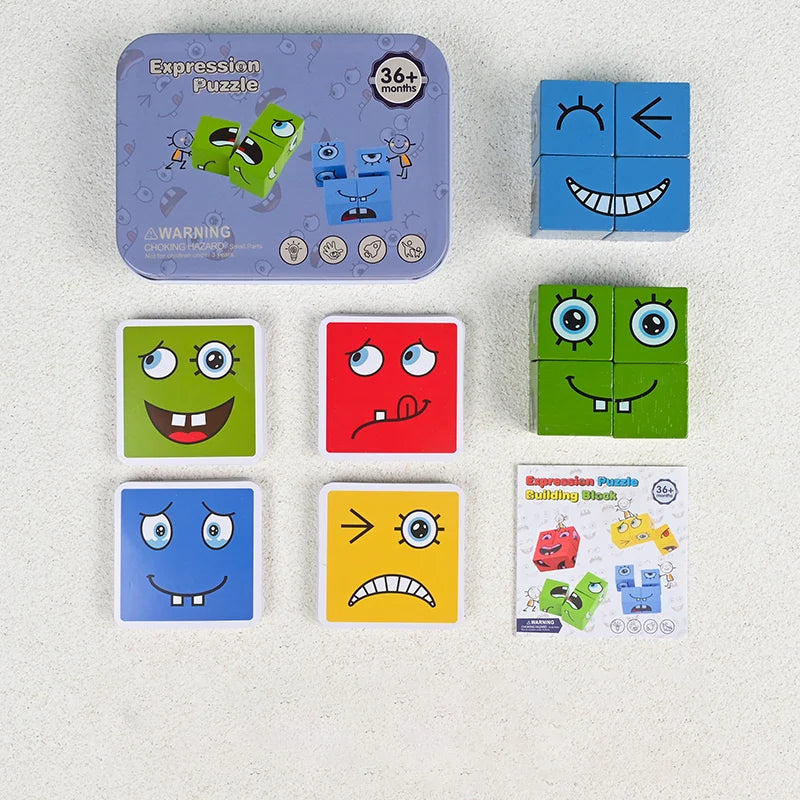 Cube Face Change Building Blocks Board Game