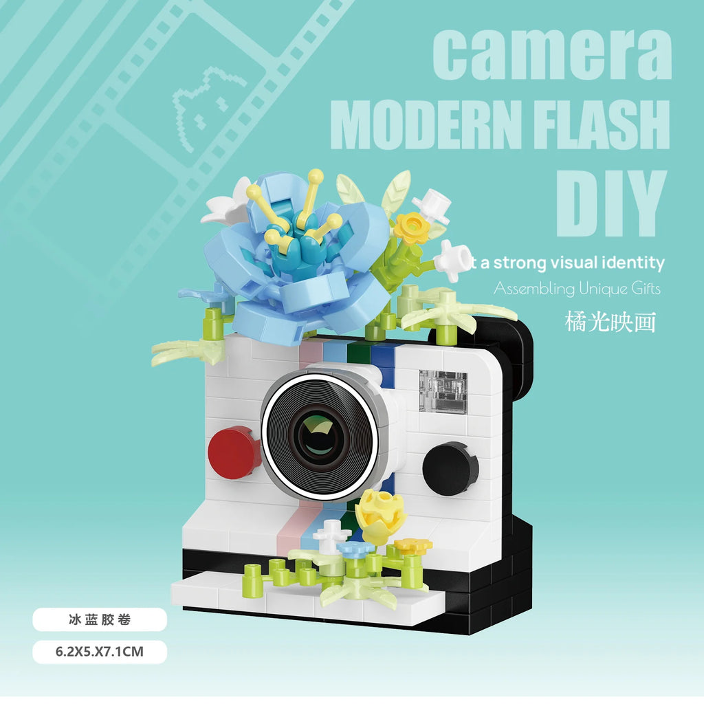 Creative Camera & Flowers Building Blocks DIY Kit