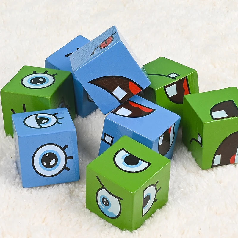 Cube Face Change Building Blocks Board Game