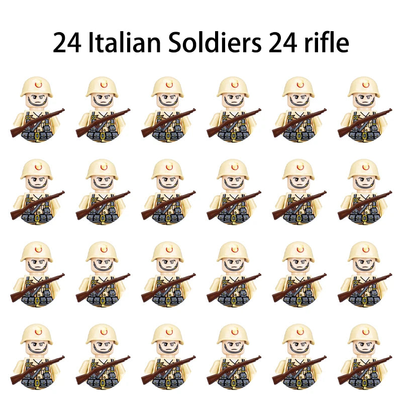 Military Building Block Character – World War II Soldier Mini Doll