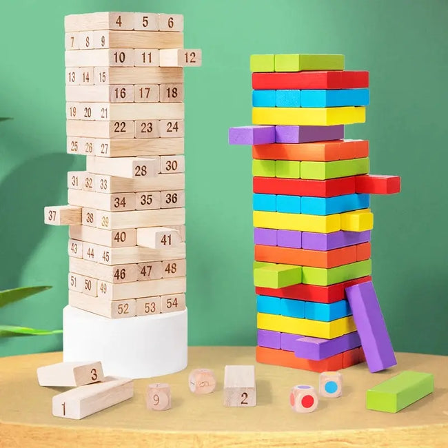 48pcs Block Stacking Game Hover Image
