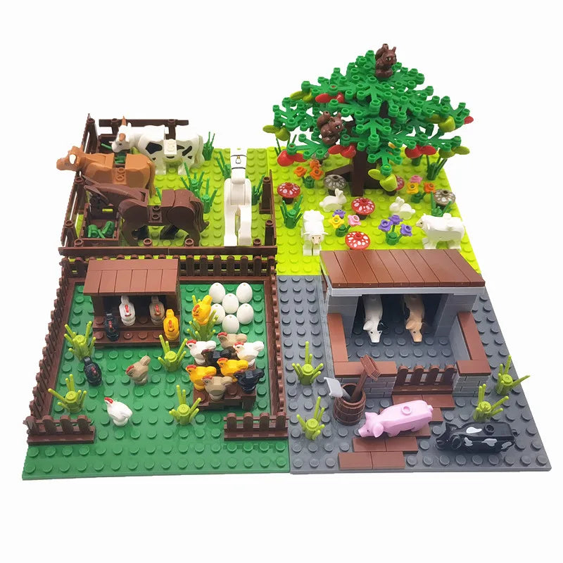 Farm Building Blocks Set