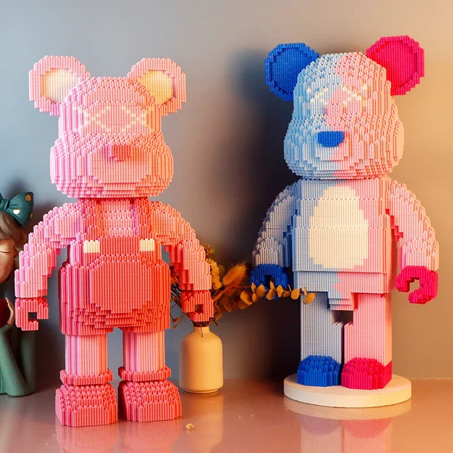 DIY Cartoon Mini Love Violent Bear Bearbrick Model Main Image