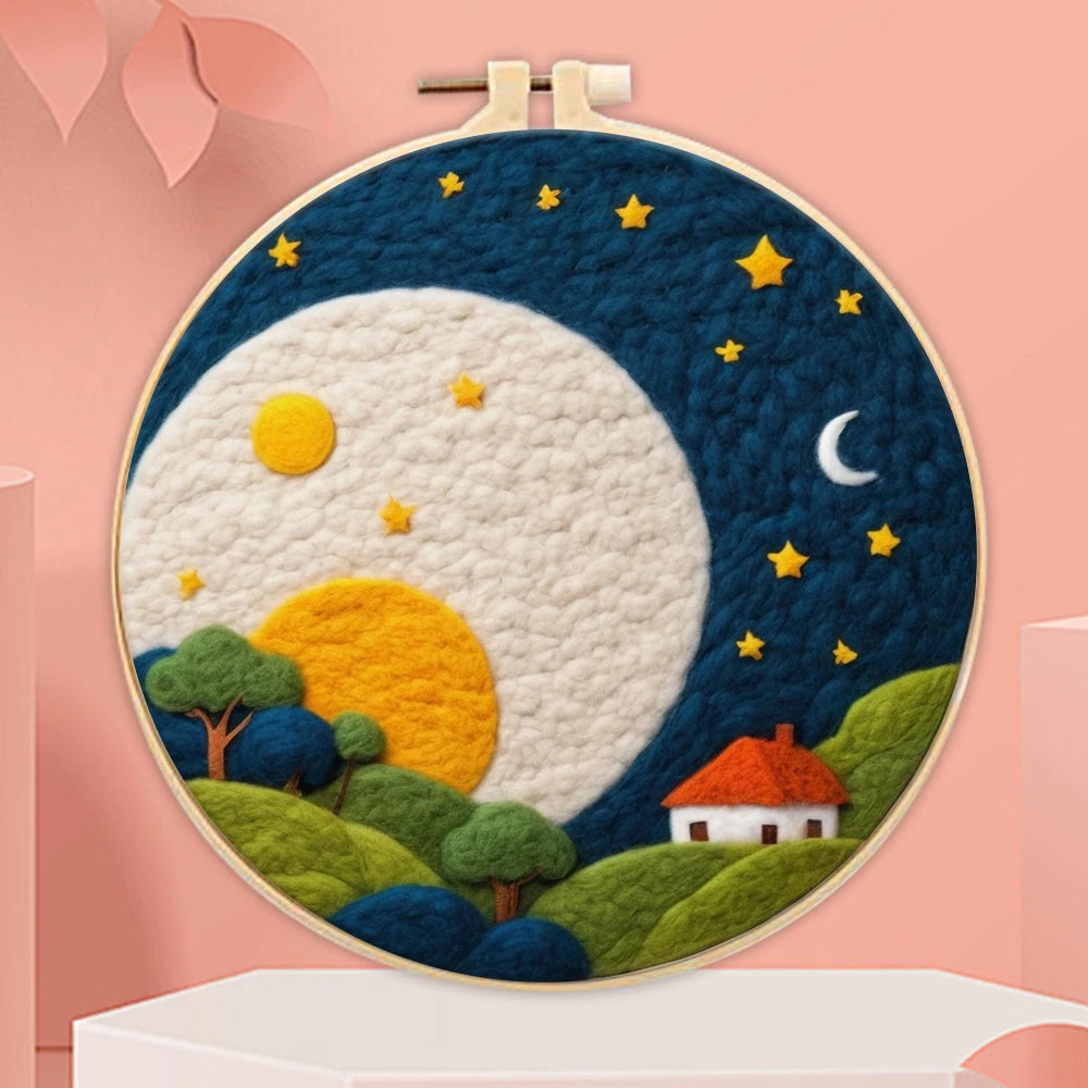 CHENISTORY Wool Felting Painting Kit