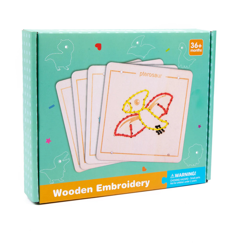 Kids Embroidery Puzzle – Wooden Lacing & Threading Activity Toy