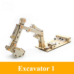 DIY Microscope Excavator Fan Robot Model Kit