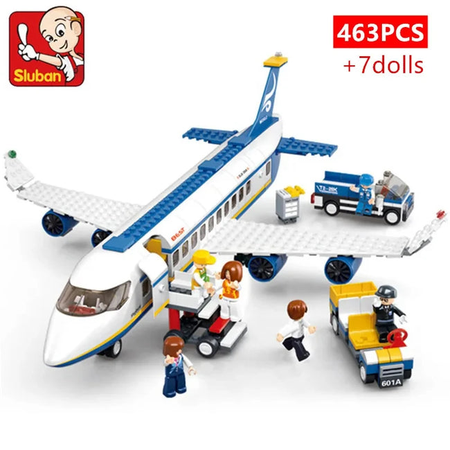 Airplane Model Building Blocks Hover Image