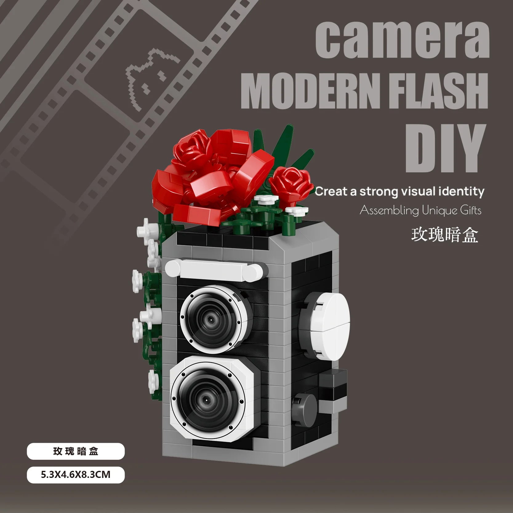 Creative Camera & Flowers Building Blocks DIY Kit