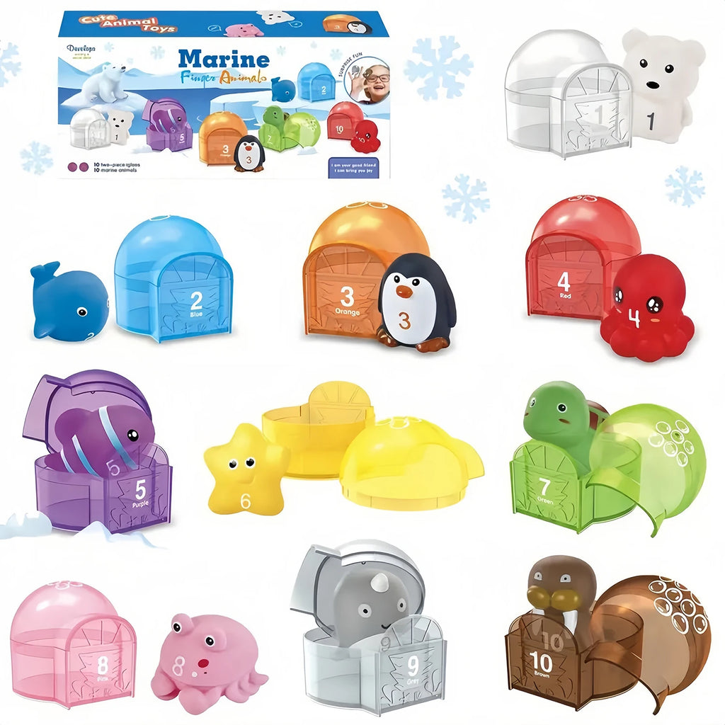 Montessori Farm Train & Surprise Party Set for Toddlers