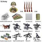 Military Building Block Character – World War II Soldier Mini Doll