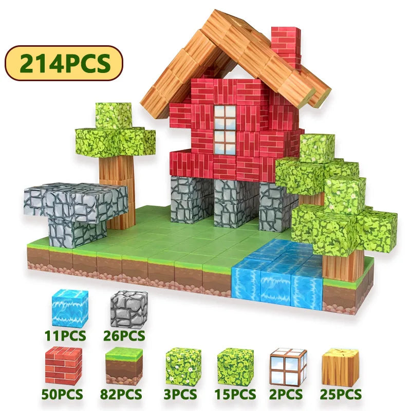 Magnetic Blocks Mine World Construction Set