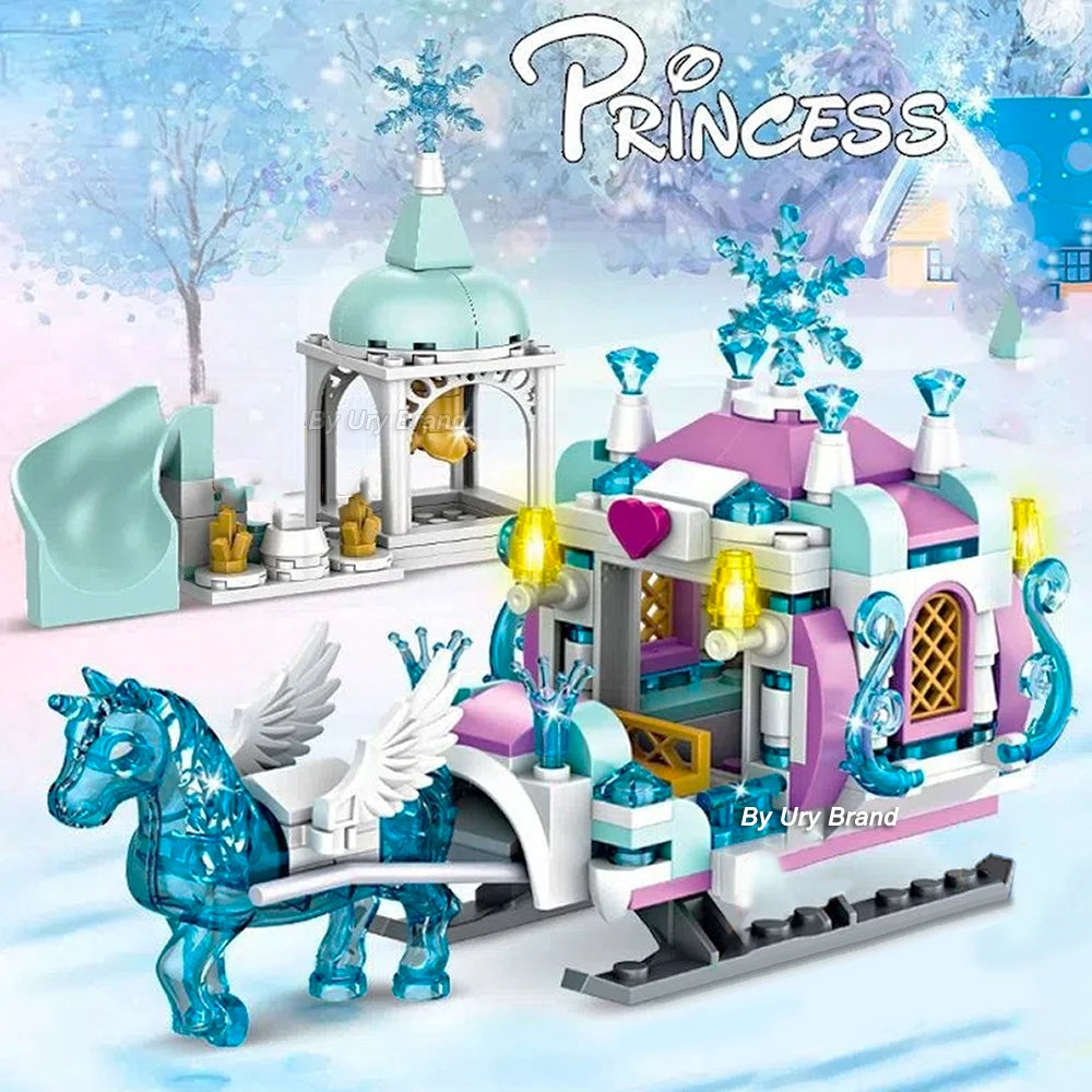 Princess Luxury Ice Castle Building Blocks Set