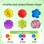 Color Flowers DIY Decoration Building Blocks Set