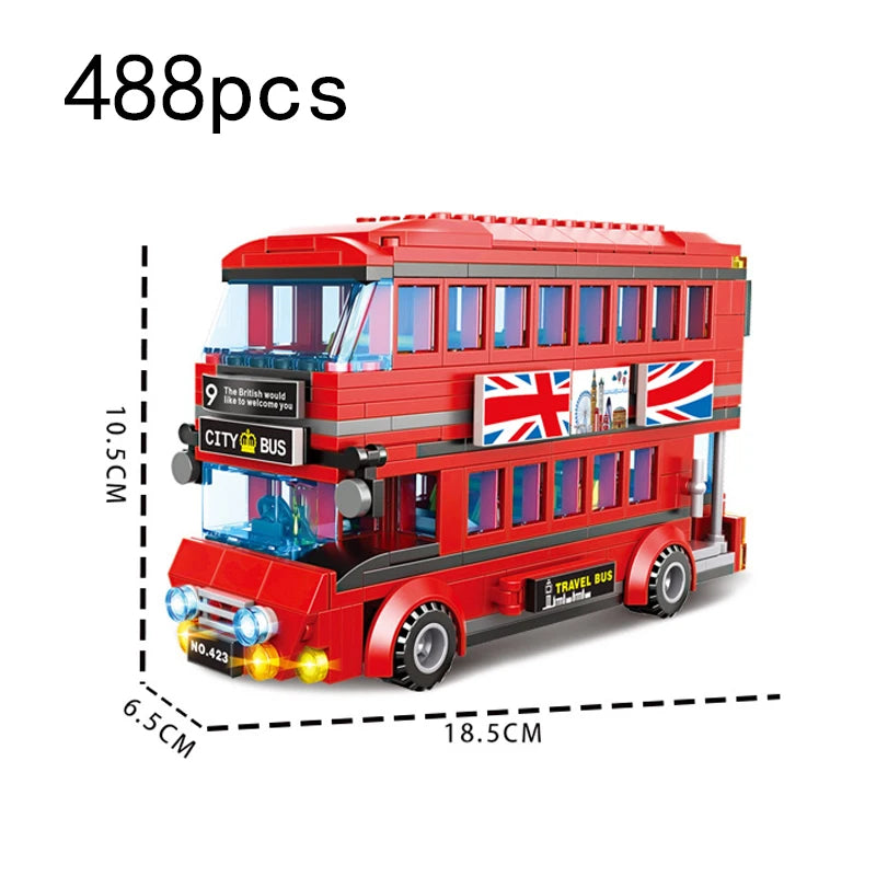 Bus City UK Building Blocks Set