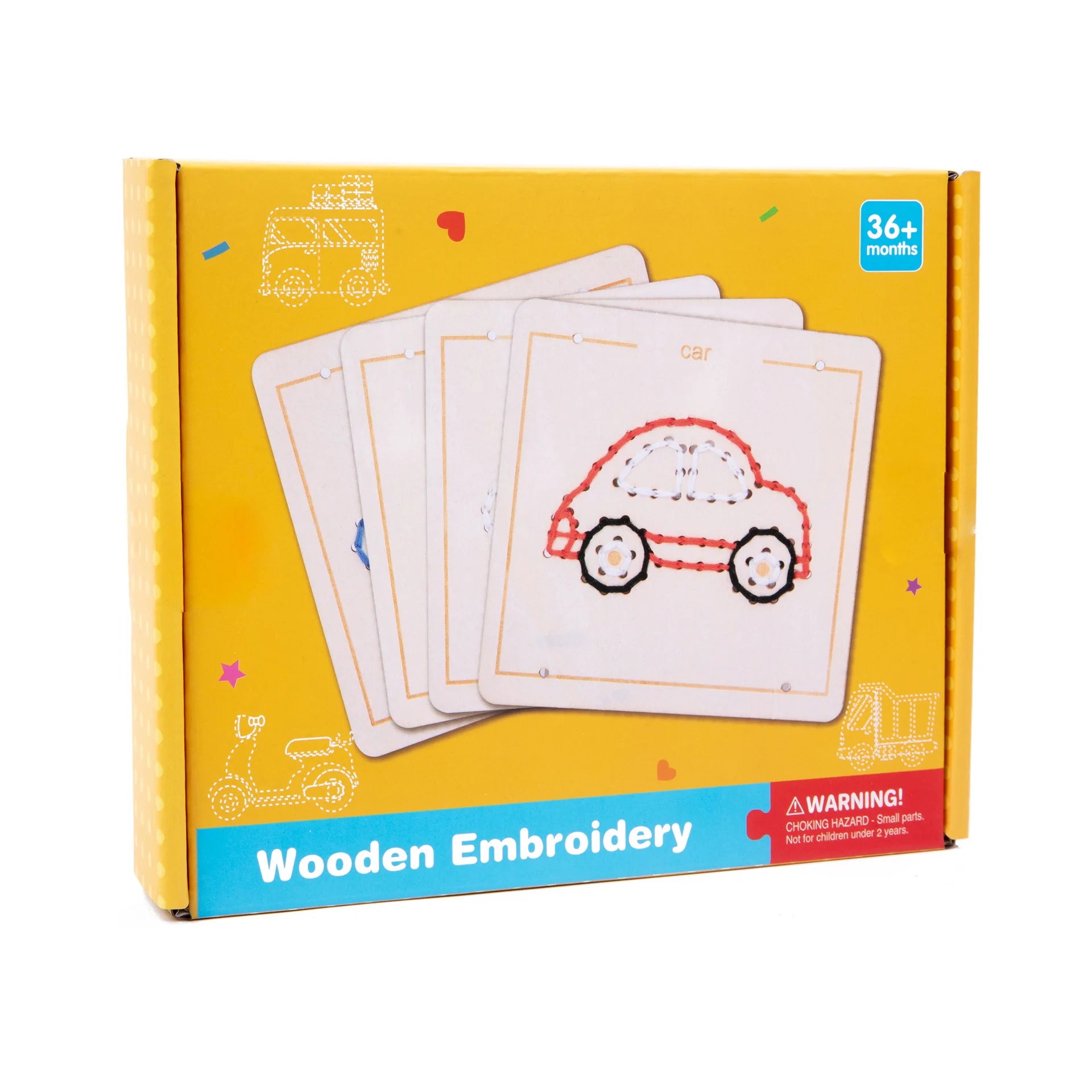 Kids Embroidery Puzzle – Wooden Lacing & Threading Activity Toy