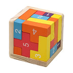 3D Cube Puzzle Luban – Interlocking Creative Educational Wooden Toy