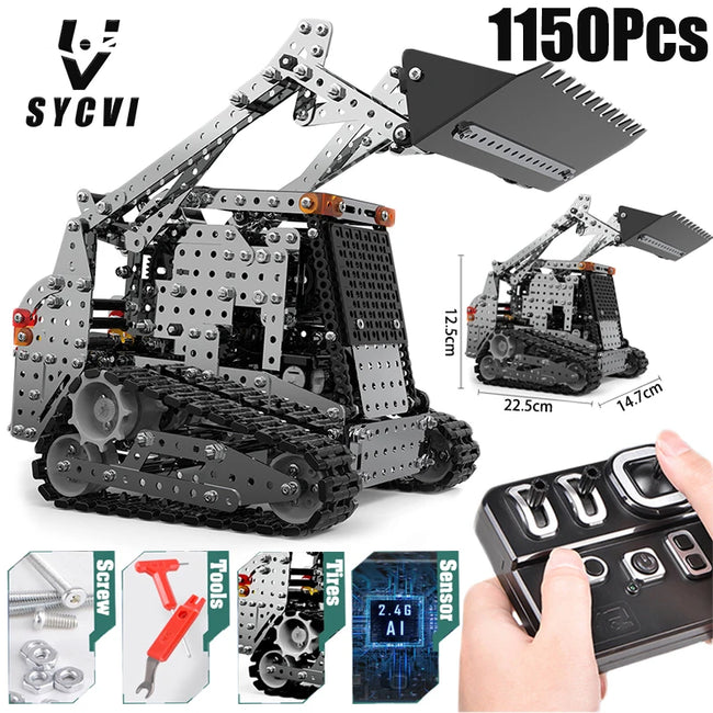 Alloy Bulldozer Robot Construction Set Hover Image