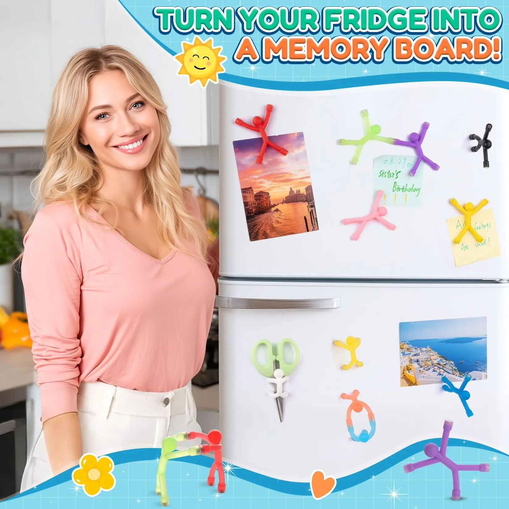 10 Pcs Cute Magnetic People Figures