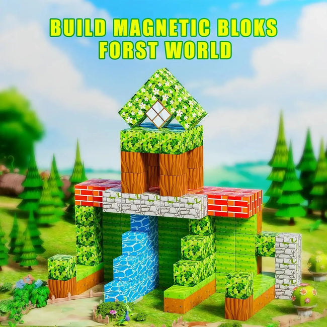 Magnetic Blocks Mine World Construction Set Main Image