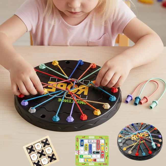 Rope Tangle Puzzle Table Game Set Hover Image