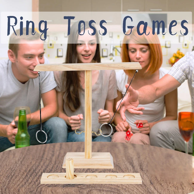 Wooden Ring Toss Game for Adults Main Image