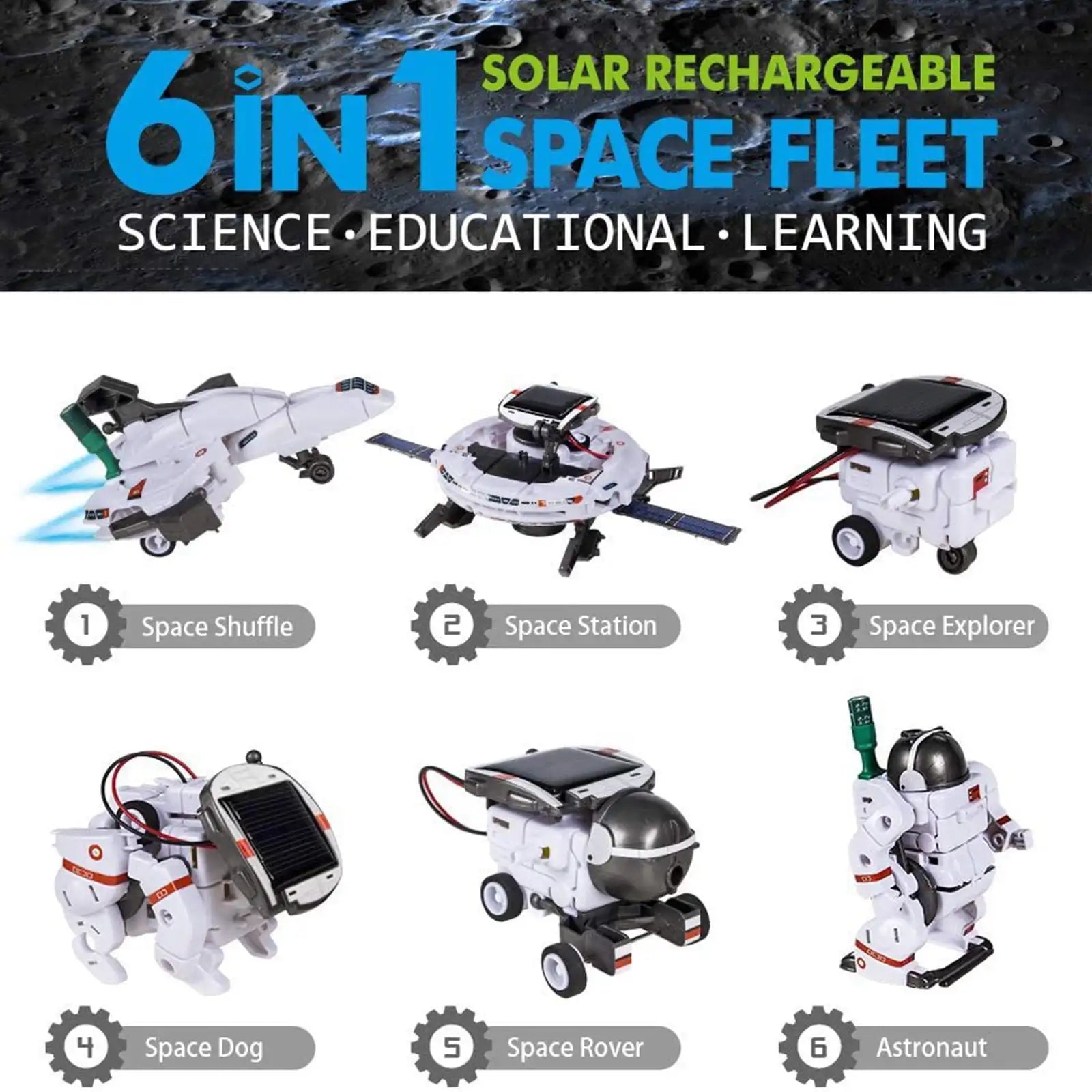 DIY Solar Robot Science Set – Educational STEM Building Toy