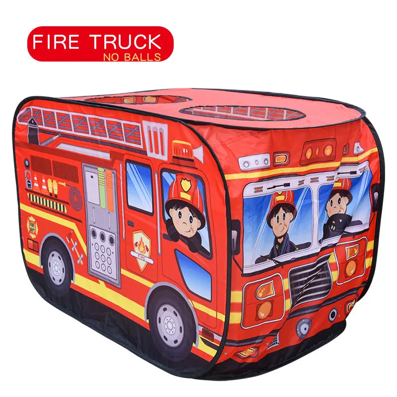 Children’s Fire Truck Car Tent House – Indoor & Outdoor Playhouse