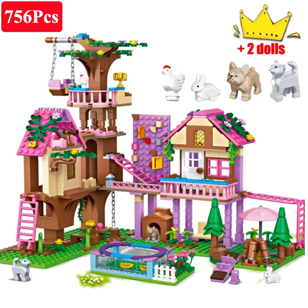City Tree House Building Blocks Set