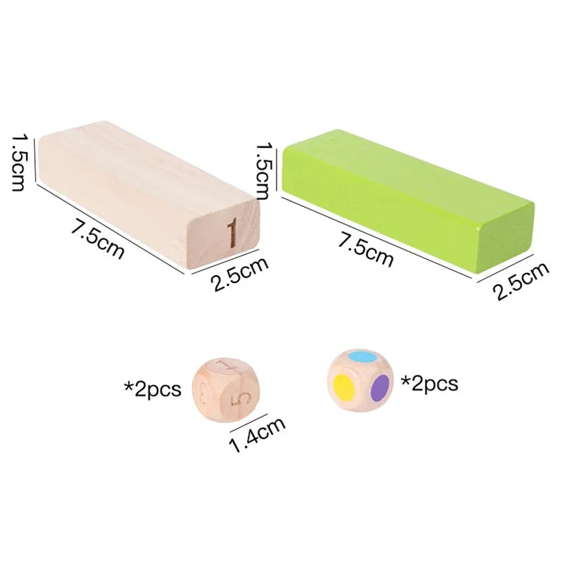 48pcs Block Stacking Game