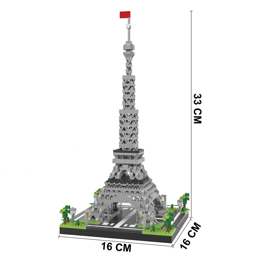 Louvre Model Micro Mini Building Blocks Toy Set