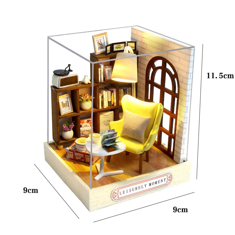 Mini Doll House Kit DIY Flower House