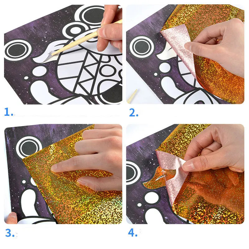 DIY Shining Magic Transfer Stickers