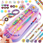 DIY Bracelet Making Kit for Girls - Children's Art And Craft Jewelry Rope Weaving Set Toy Suitable for Ages 6-12 Gift