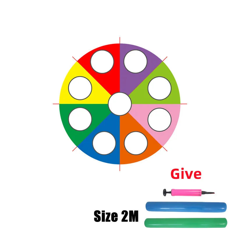 Multi-Person Interaction Rainbow Umbrella Parachute Game