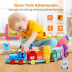 Montessori Farm Train & Surprise Party Set for Toddlers