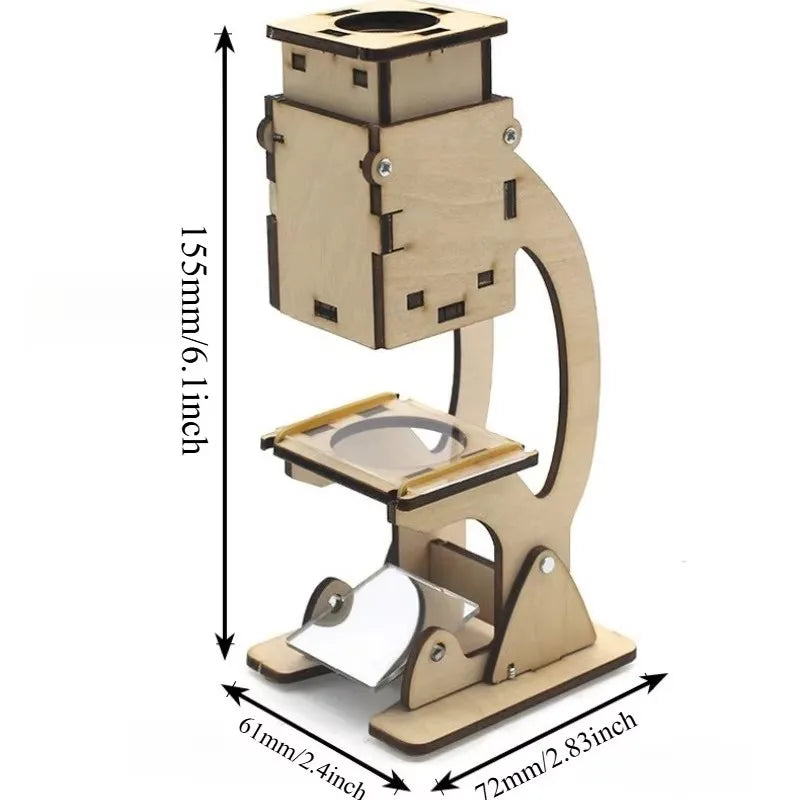 DIY Microscope Excavator Fan Robot Model Kit