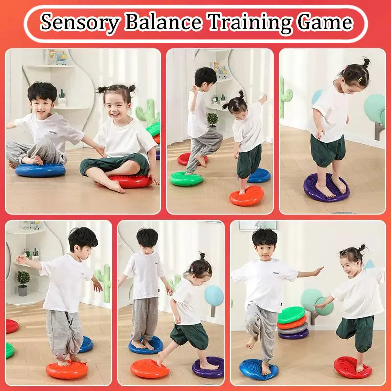 Montessori PVC Balance Stone – Inflatable Sensory Cushion for Kids