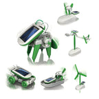 6-in-1 Solar-Powered DIY Robot Kit