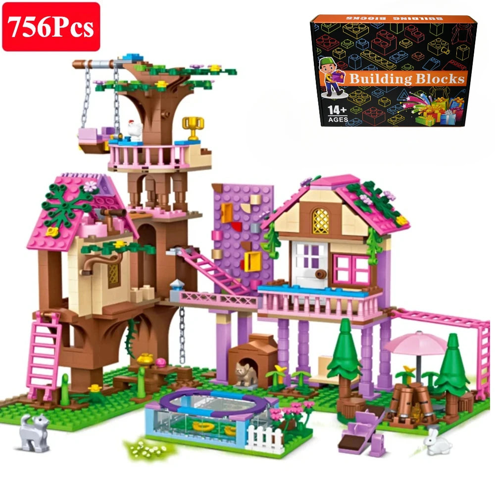 City Tree House Building Blocks Set