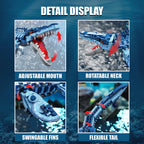 Blue Dinosaur Building Blocks Mosasaurus Model
