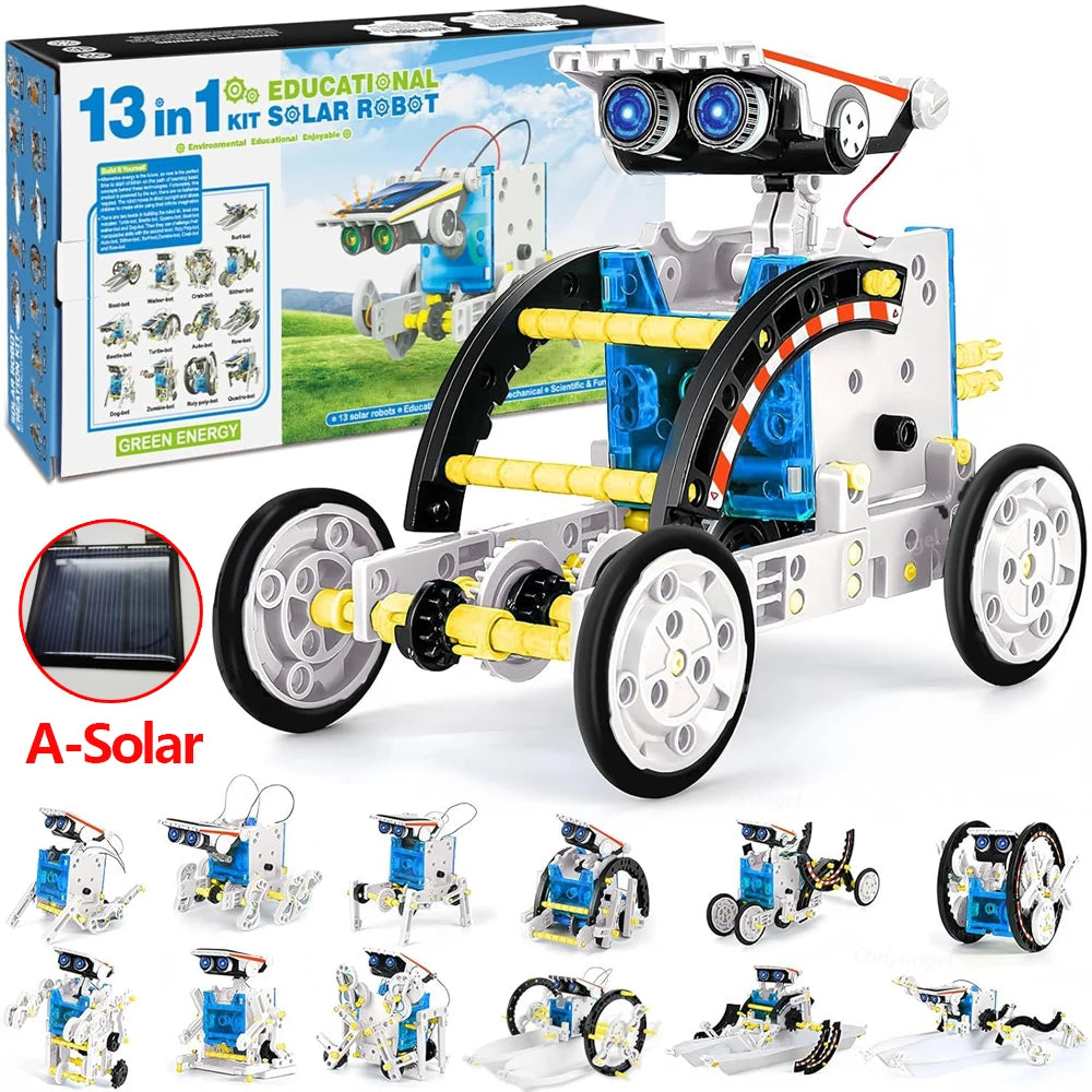 13-in-1 Solar Robot Kit – DIY STEM Educational Toy