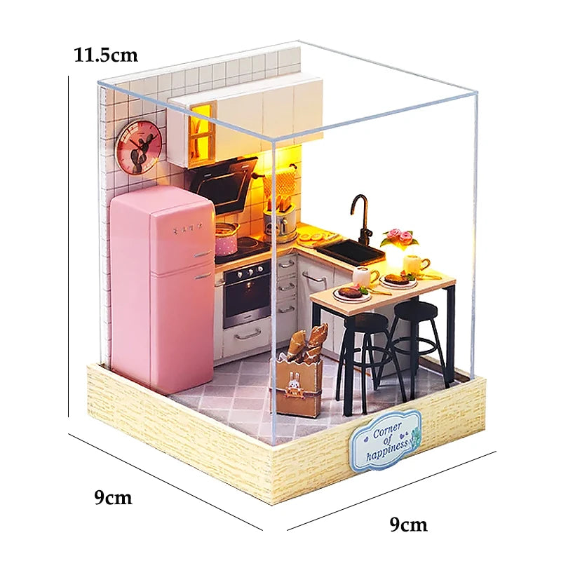 Mini Doll House Kit DIY Flower House