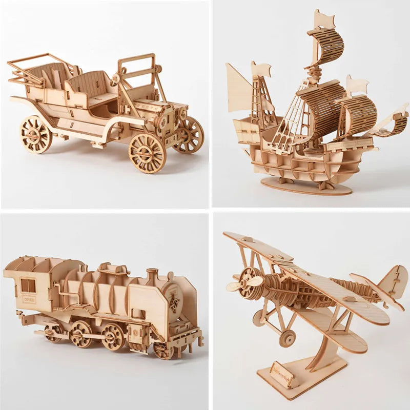 3D Wooden DIY Puzzle Kit