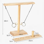 Wooden Ring Toss Game for Adults